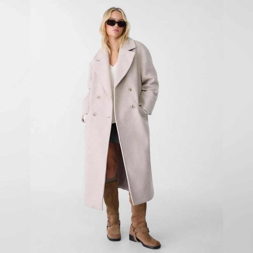 Stradivarius OVERSIZE SOFT-TOUCH COAT - Picture 7 of 8